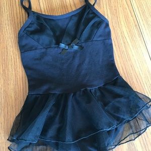 Ballet leotard - wrap neck overlay - VGUC